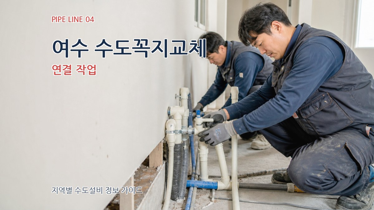 여수 수도꼭지교체 연결 작업