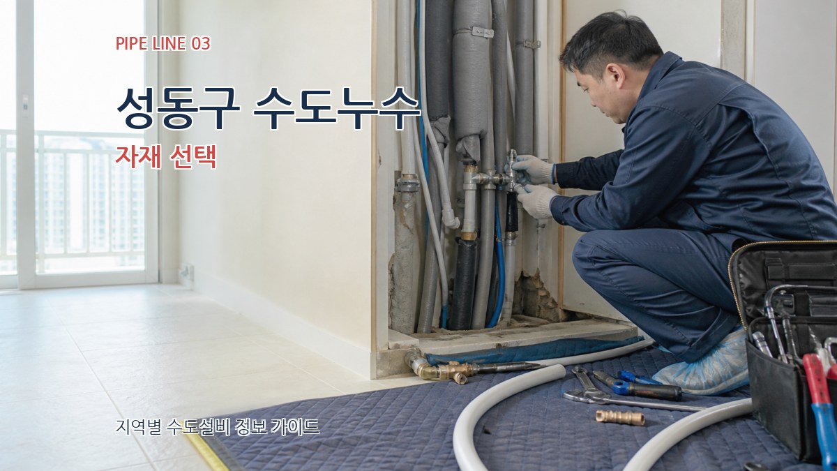 성동구 수도누수 자재 선택