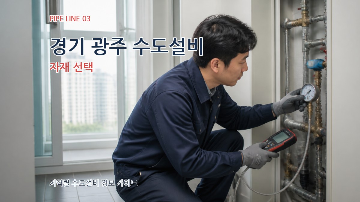 경기 광주 수도설비 자재 선택