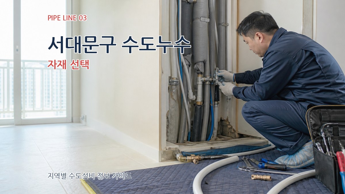 서대문구 수도누수 자재 선택