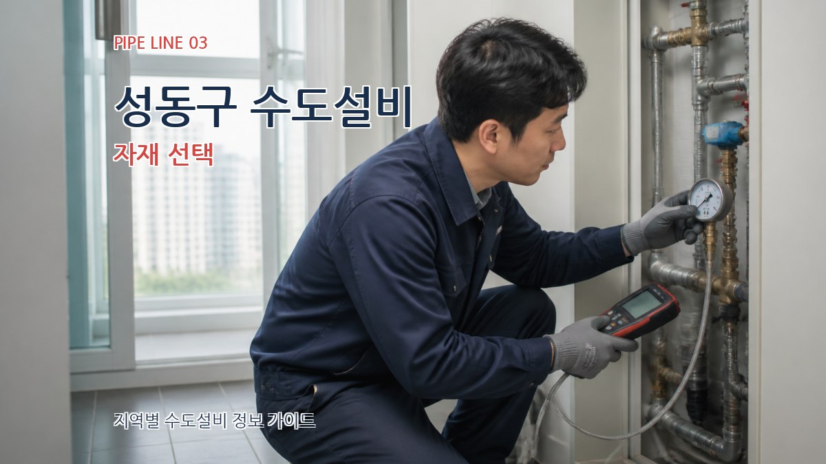 성동구 수도설비 자재 선택