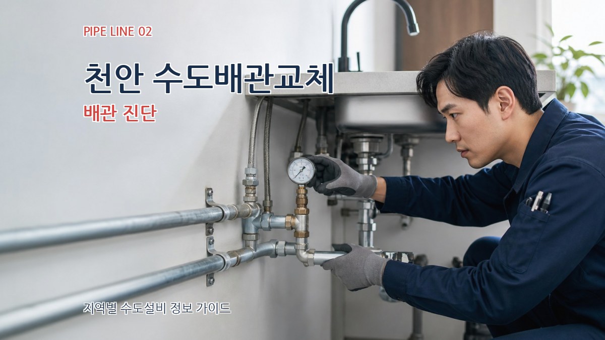 천안 수도배관교체 배관 진단