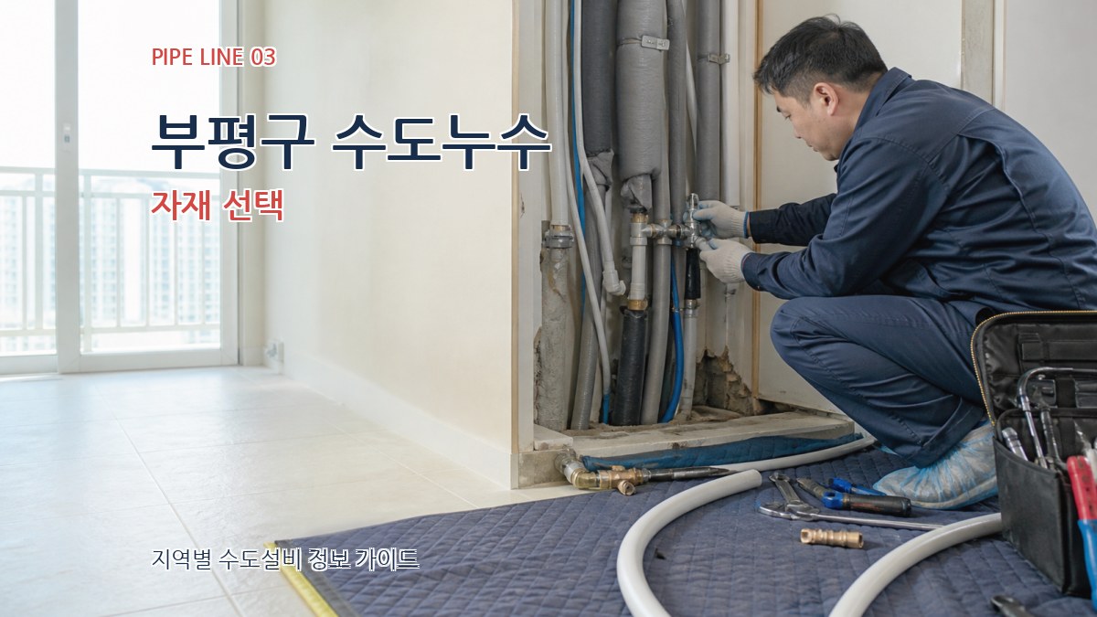 부평구 수도누수 자재 선택