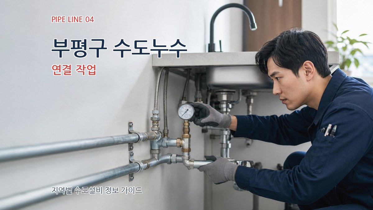 부평구 수도누수 연결 작업