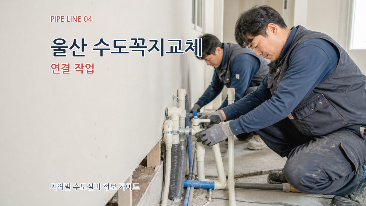 울산 수도꼭지교체 연결 작업