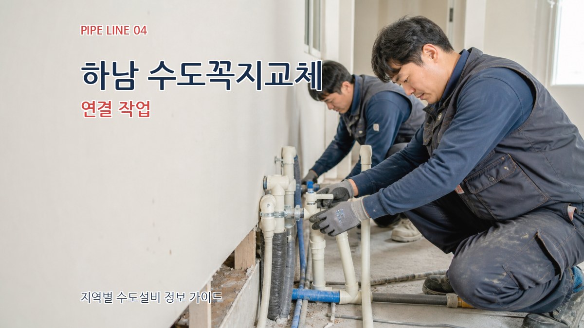 하남 수도꼭지교체 연결 작업