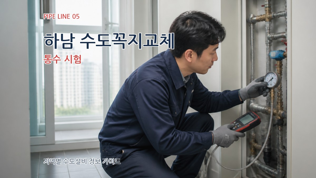하남 수도꼭지교체 통수 시험