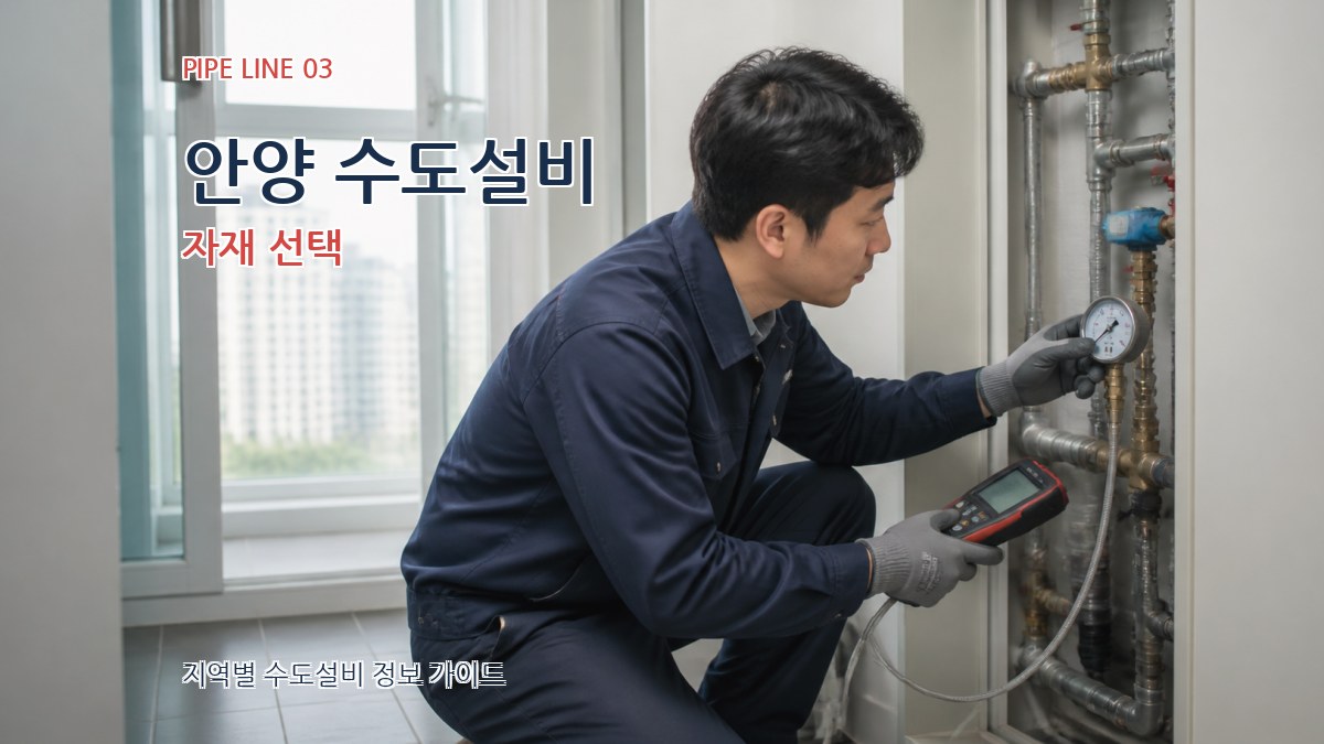 안양 수도설비 자재 선택