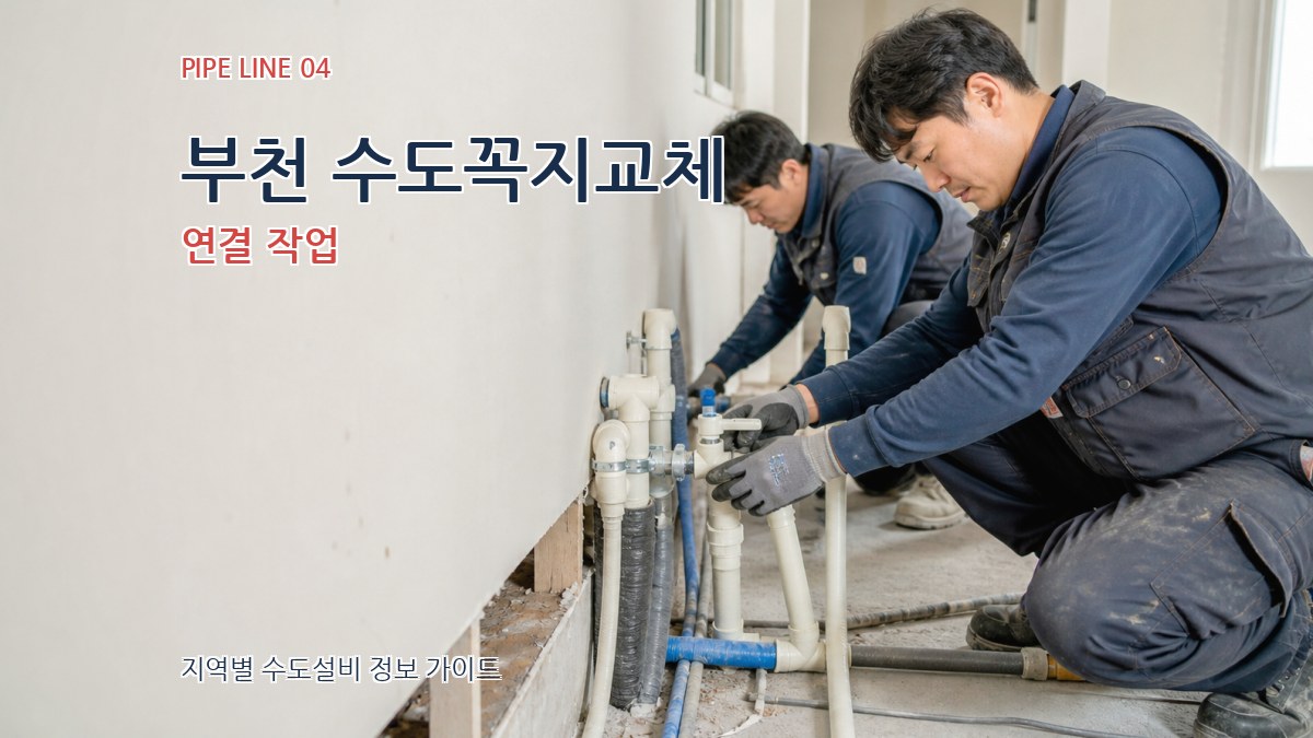부천 수도꼭지교체 연결 작업