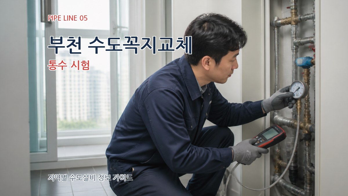 부천 수도꼭지교체 통수 시험