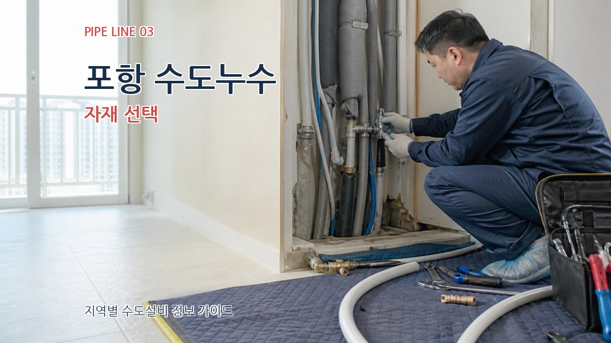 포항 수도누수 자재 선택