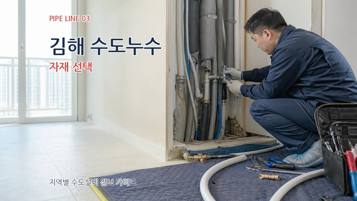 김해 수도누수 자재 선택