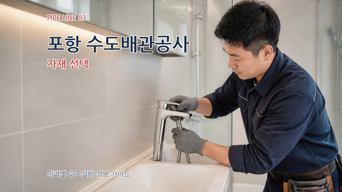 포항 수도배관공사 자재 선택