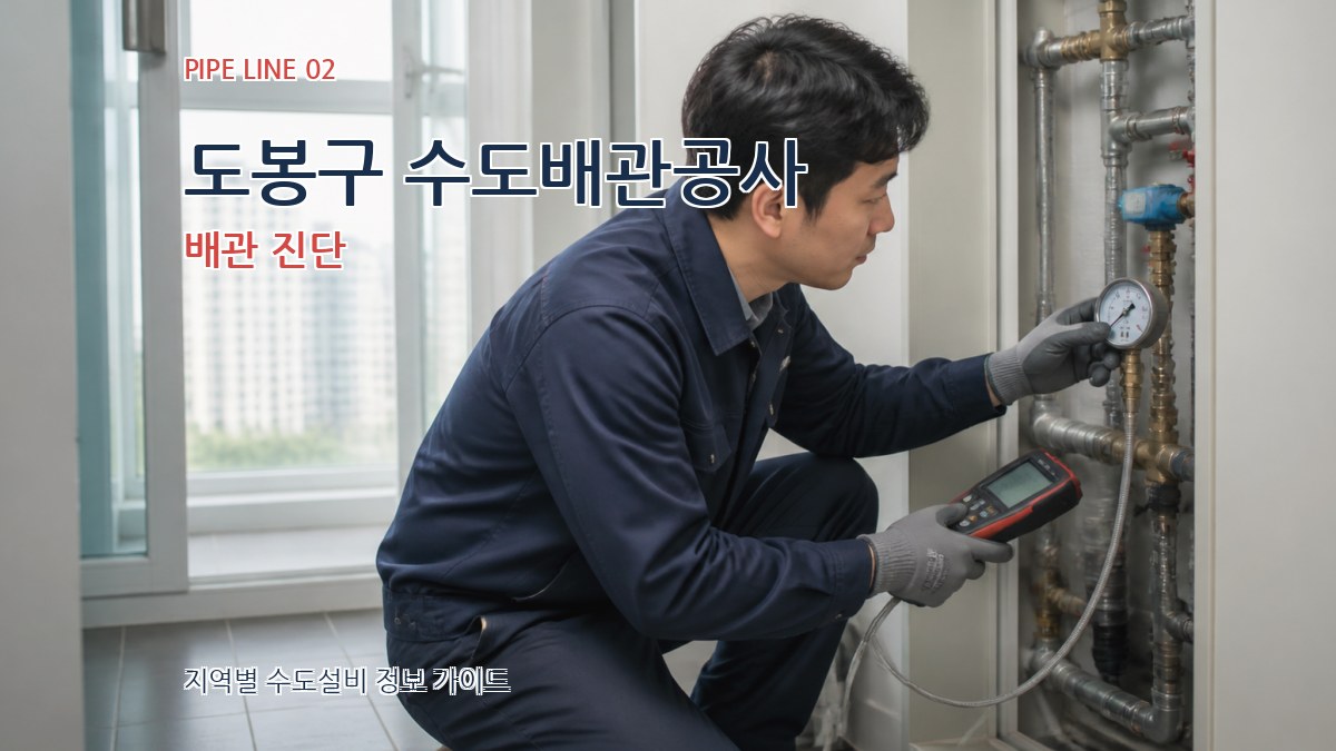 도봉구 수도배관공사 배관 진단