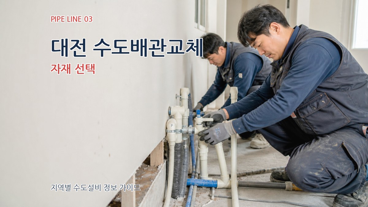 대전 수도배관교체 자재 선택