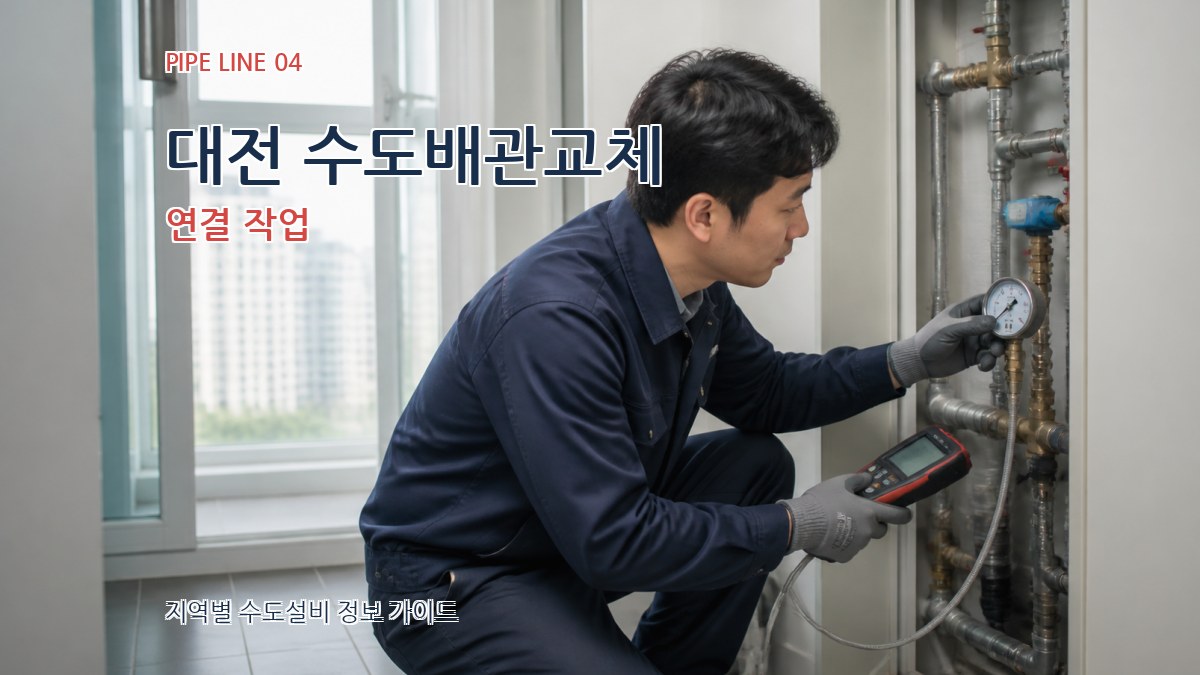 대전 수도배관교체 연결 작업