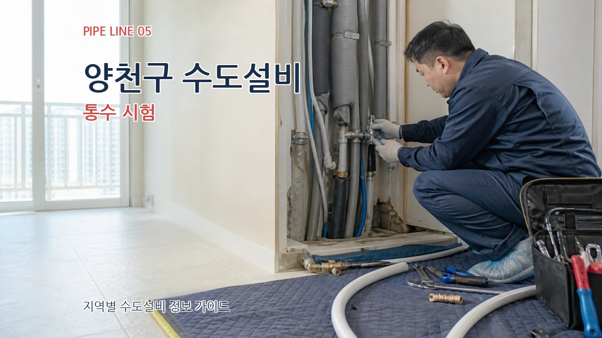 양천구 수도설비 통수 시험