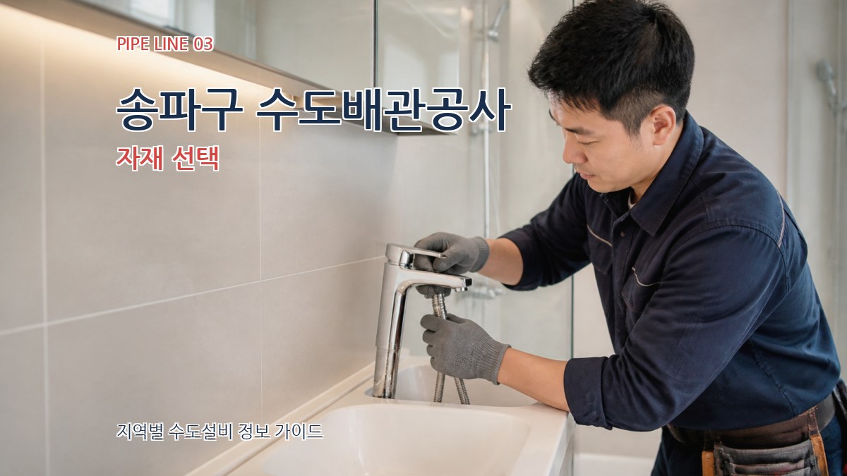 송파구 수도배관공사 자재 선택