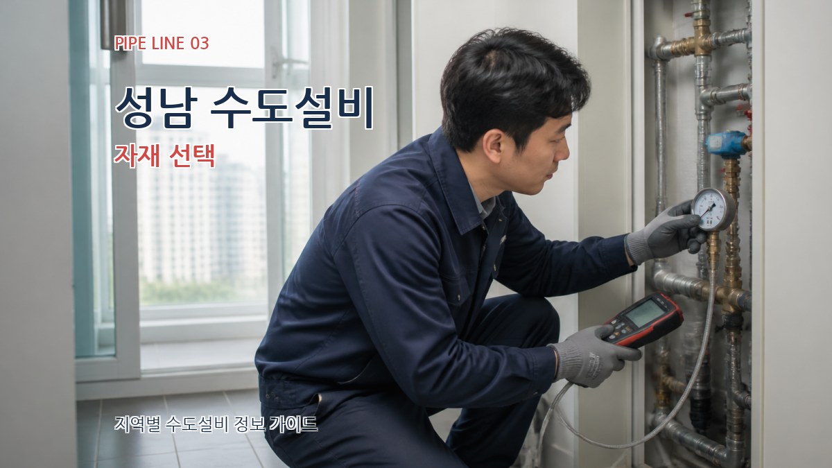 성남 수도설비 자재 선택