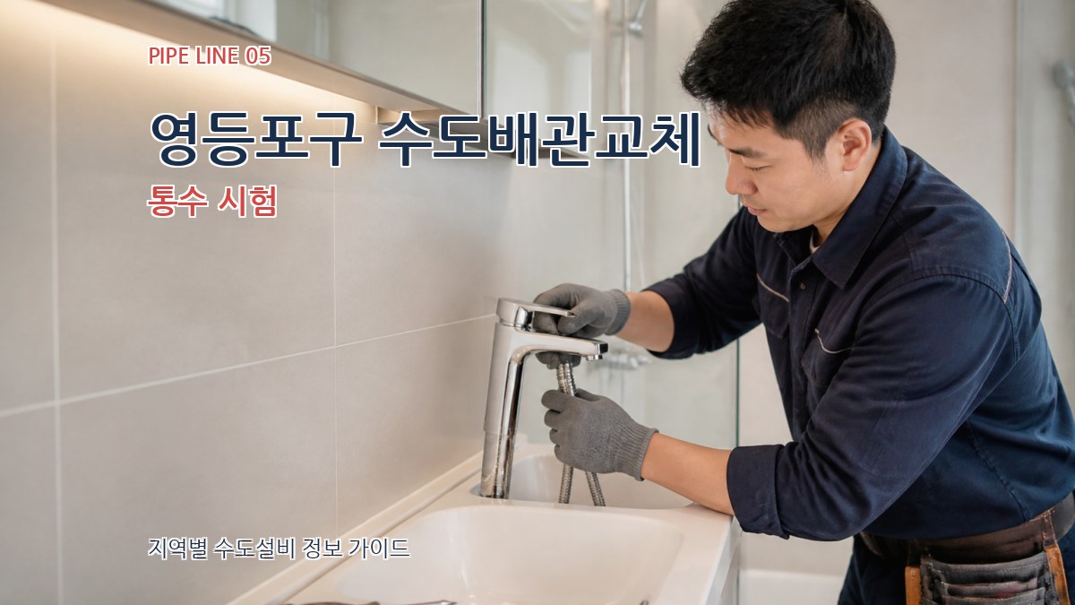 영등포구 수도배관교체 통수 시험