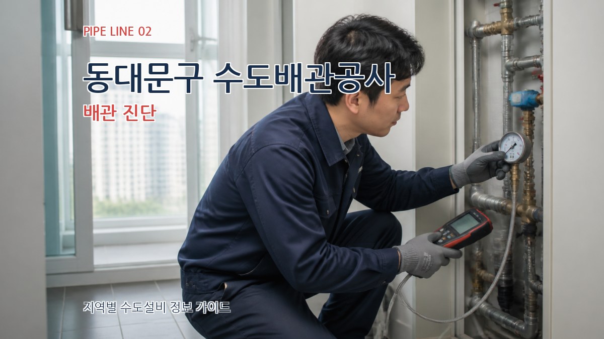 동대문구 수도배관공사 배관 진단