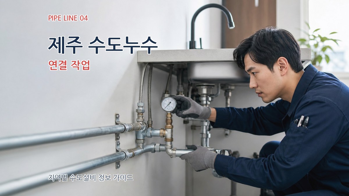 제주 수도누수 연결 작업
