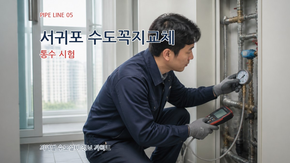 서귀포 수도꼭지교체 통수 시험