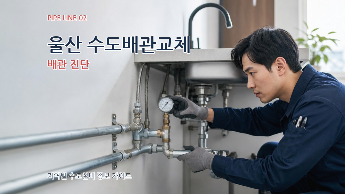 울산 수도배관교체 배관 진단