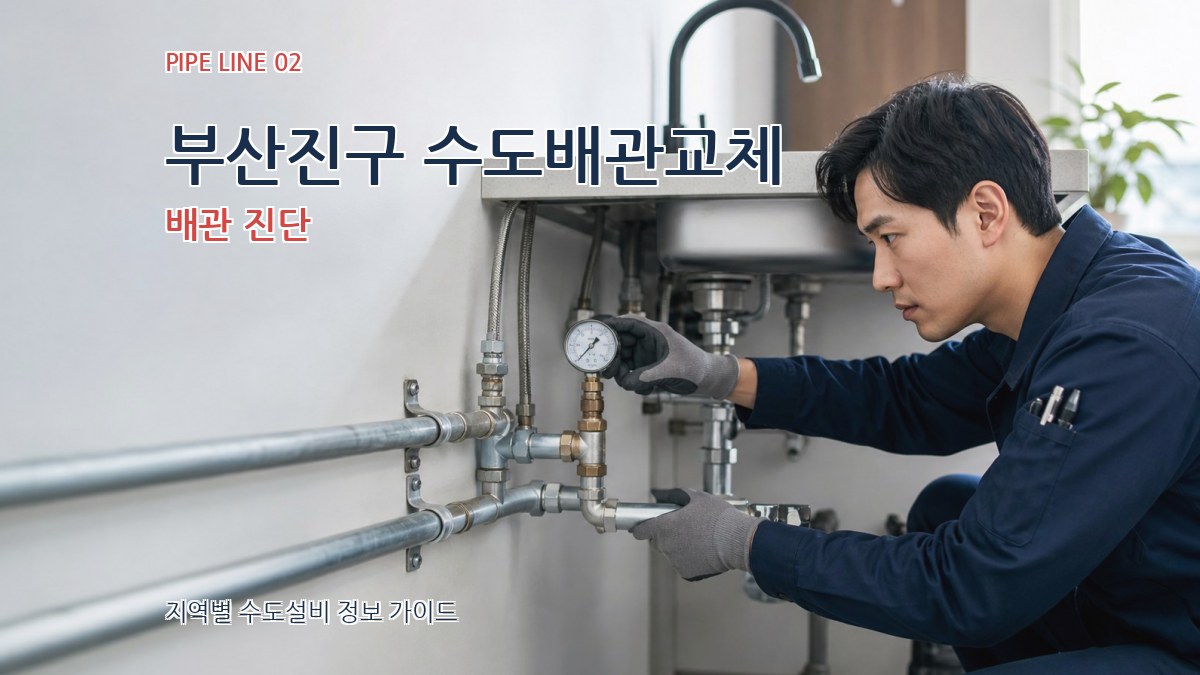 부산진구 수도배관교체 배관 진단