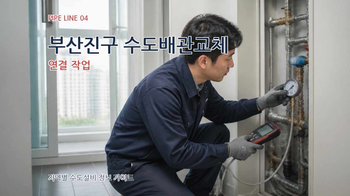 부산진구 수도배관교체 연결 작업