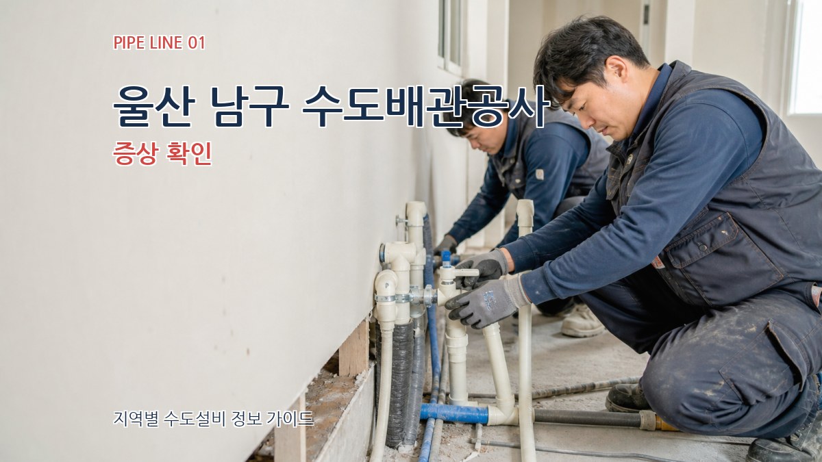 울산 남구 수도배관공사
