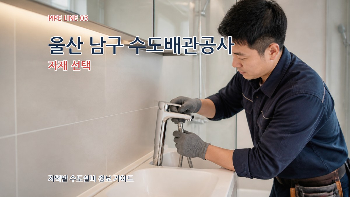 울산 남구 수도배관공사 자재 선택