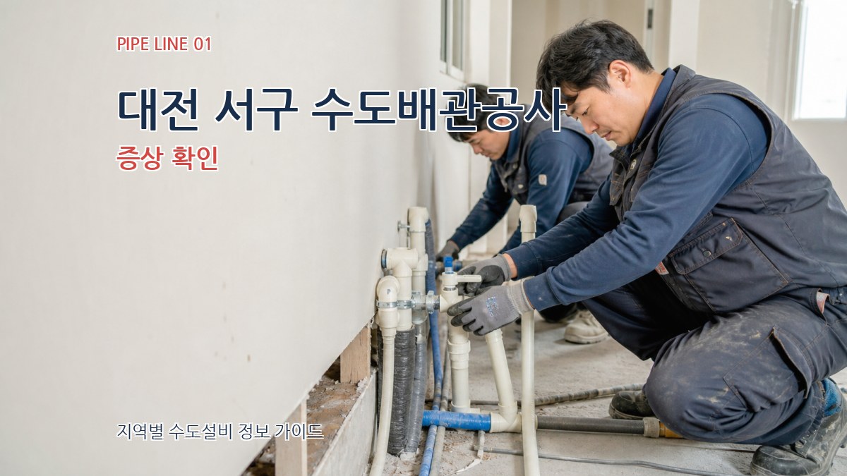 대전 서구 수도배관공사