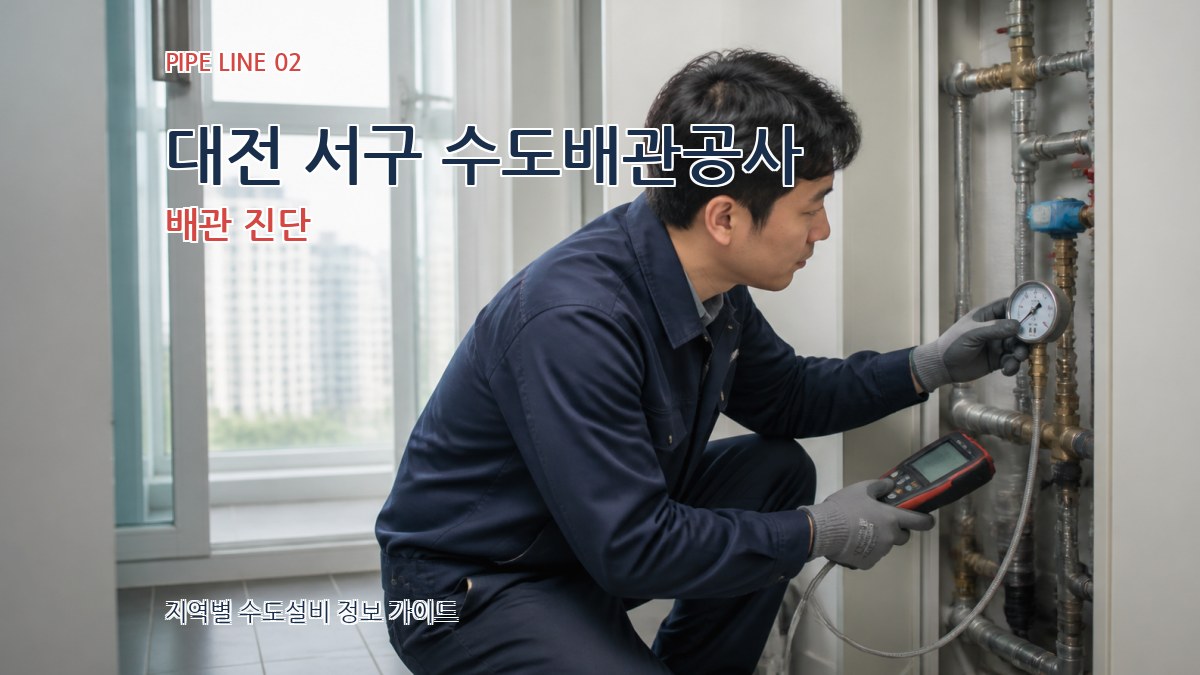 대전 서구 수도배관공사 배관 진단