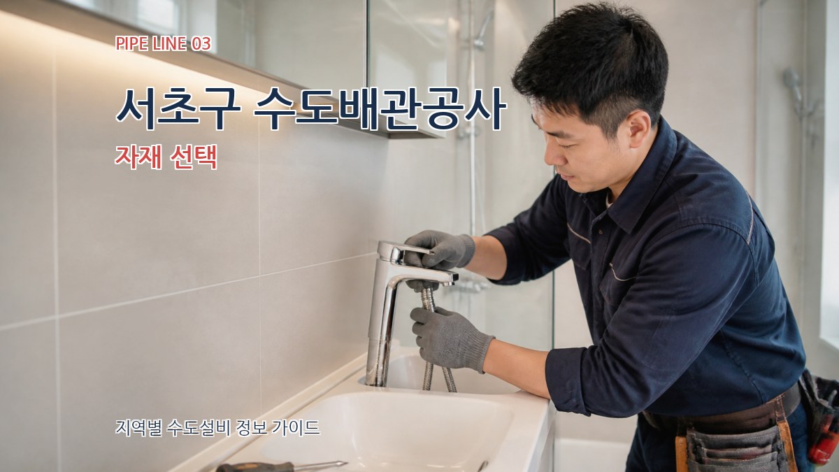 서초구 수도배관공사 자재 선택