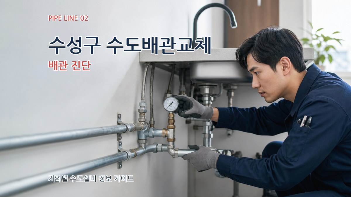수성구 수도배관교체 배관 진단