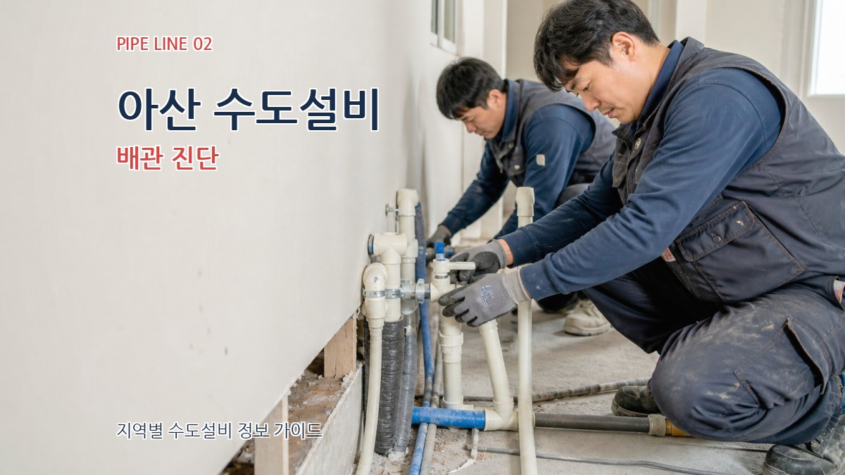 아산 수도설비 배관 진단
