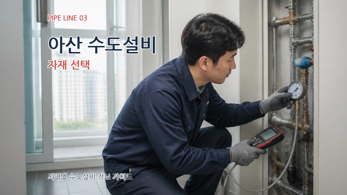 아산 수도설비 자재 선택