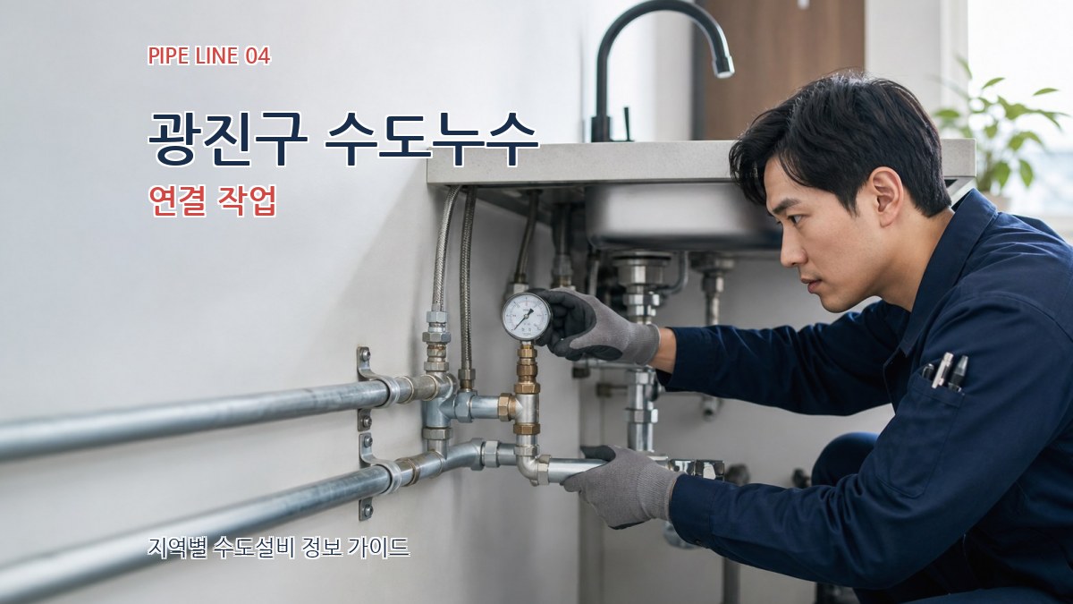 광진구 수도누수 연결 작업