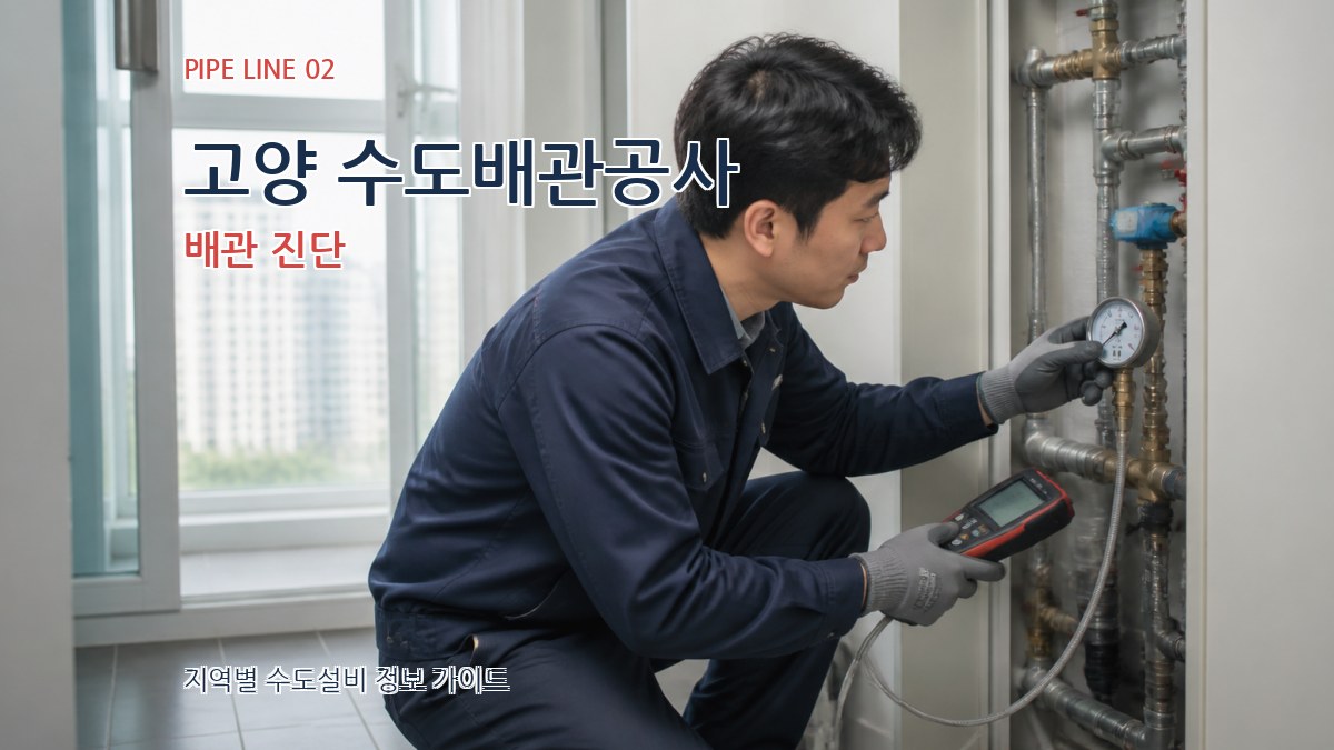 고양 수도배관공사 배관 진단
