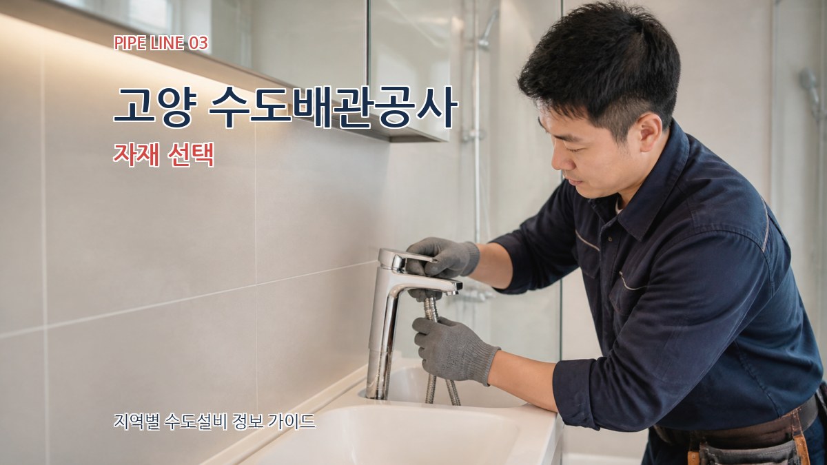 고양 수도배관공사 자재 선택