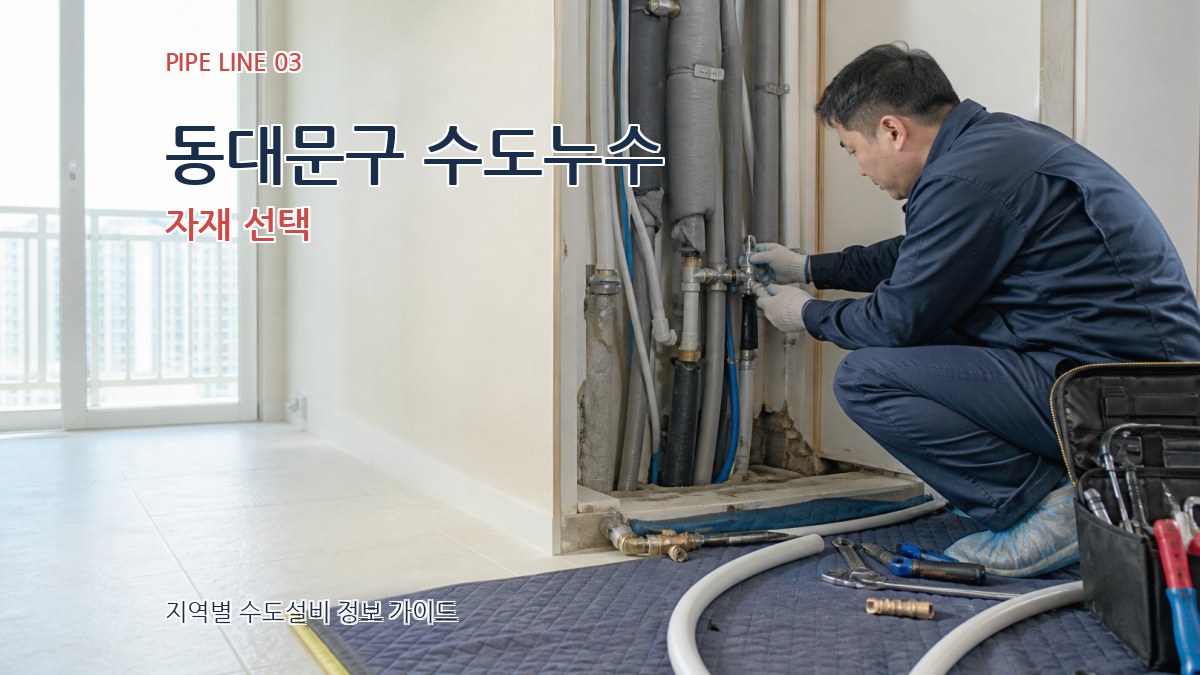 동대문구 수도누수 자재 선택