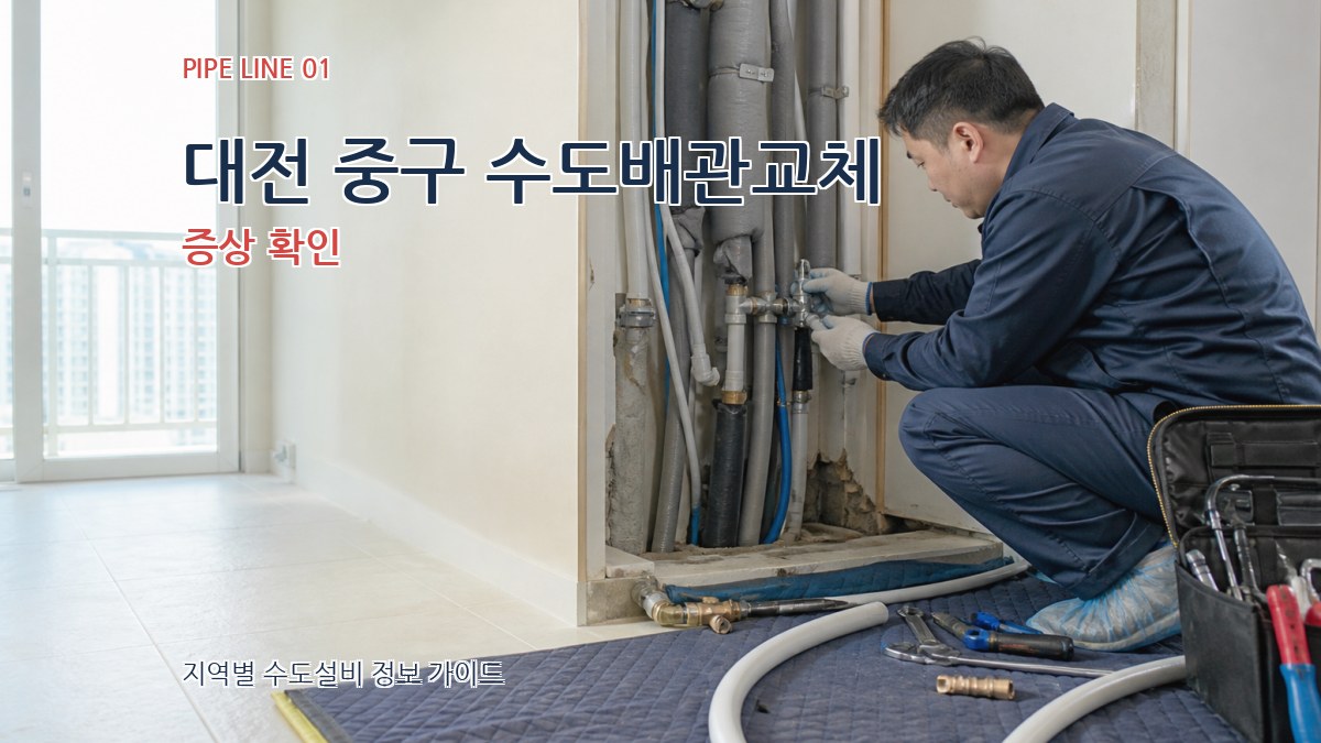 대전 중구 수도배관교체