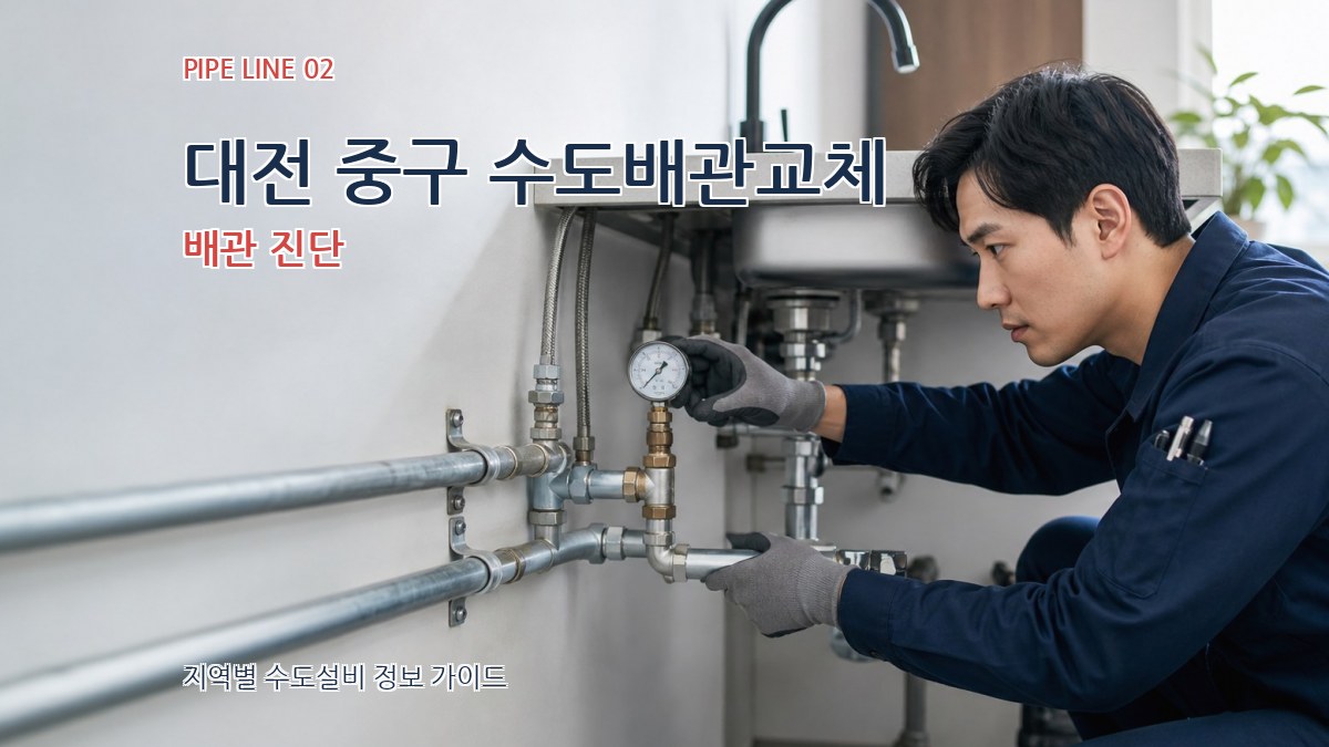 대전 중구 수도배관교체 배관 진단