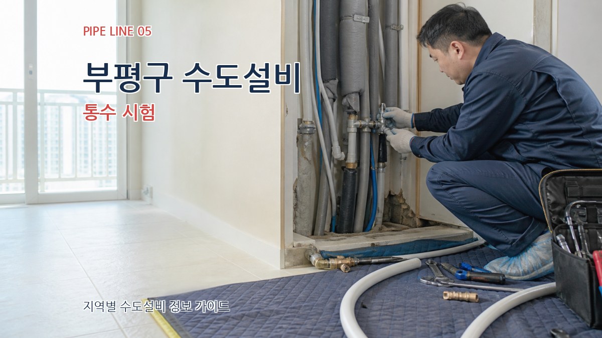부평구 수도설비 통수 시험