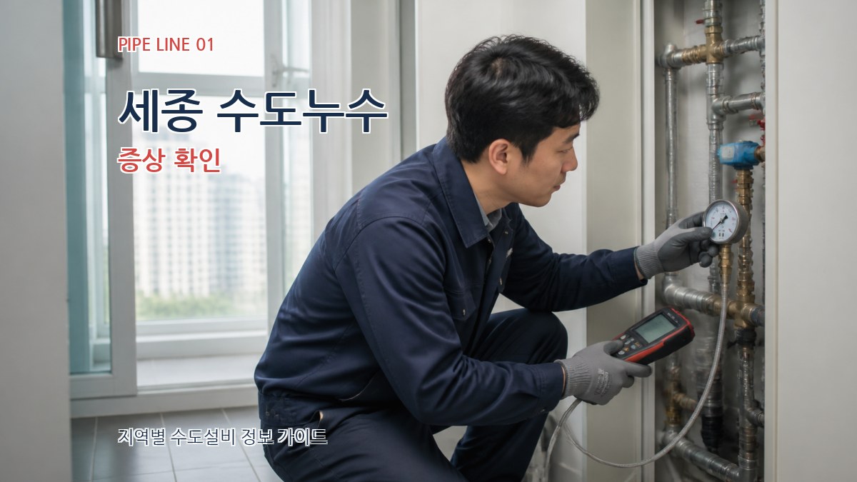 세종 수도누수