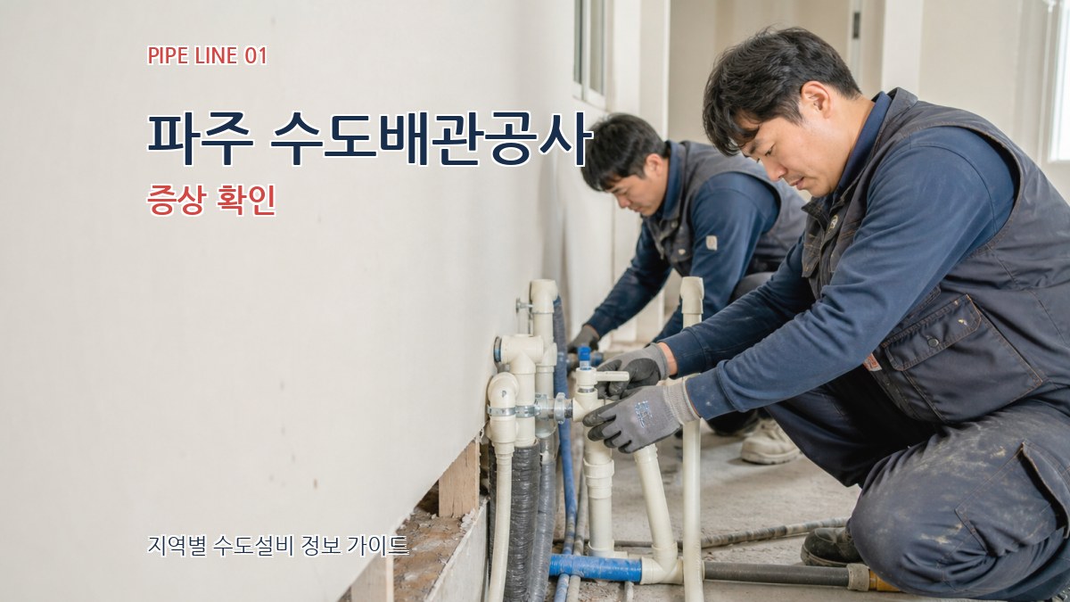파주 수도배관공사