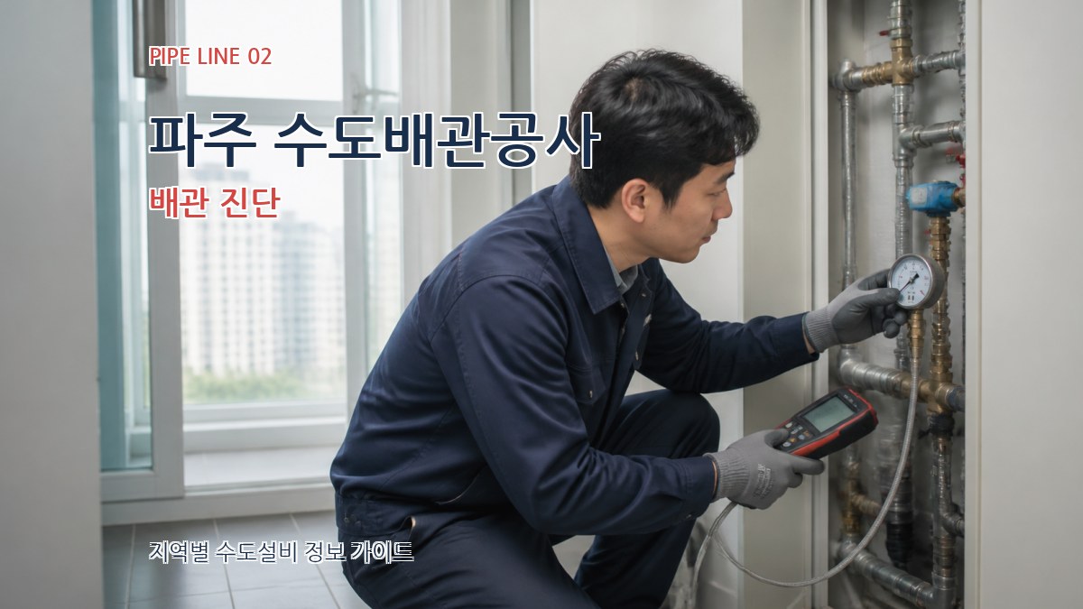 파주 수도배관공사 배관 진단