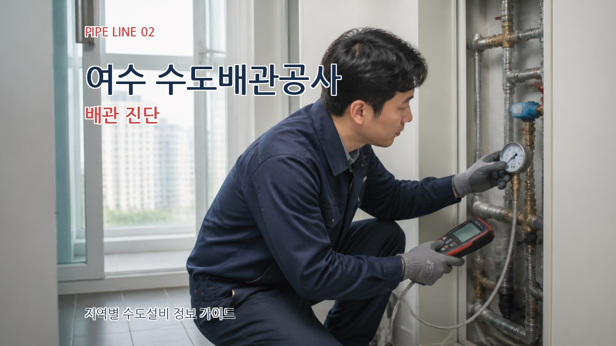 여수 수도배관공사 배관 진단