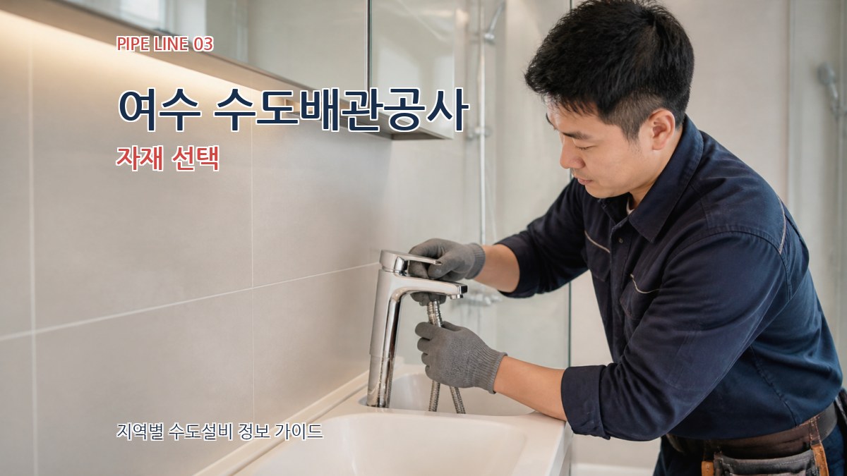 여수 수도배관공사 자재 선택